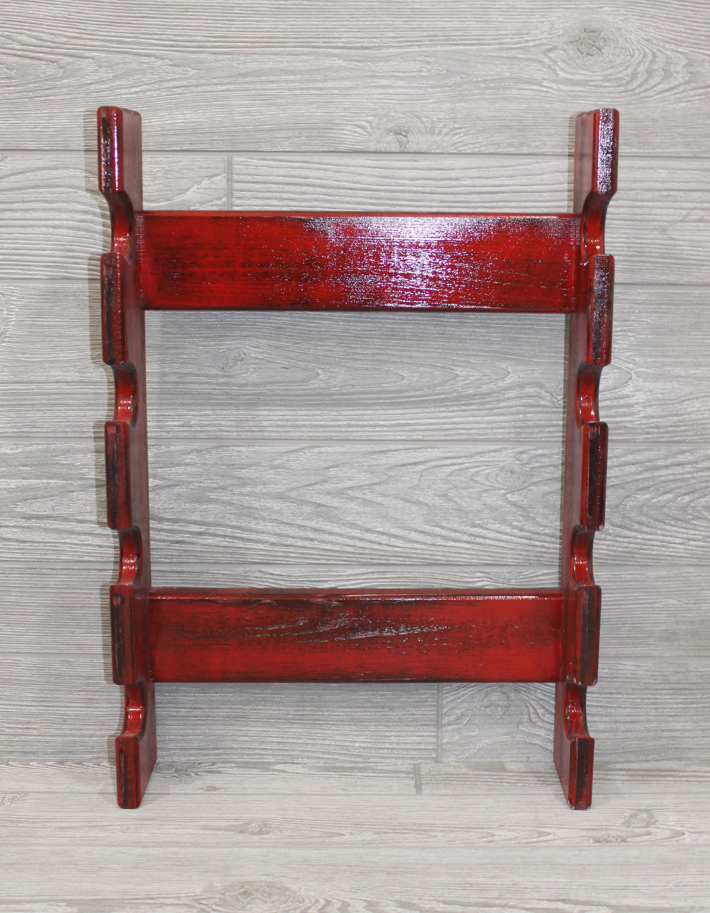 Antique Red Rolling Pin Rack With Four Slots Red Rolling Pin - Etsy