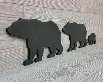 Bear Silhouette and Full Moon 18x12 Gallery Quality Metal Art Bear Silhouette and Full Moon 18x12 Gallery Quality Metal Art