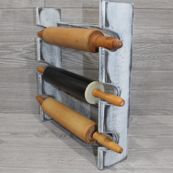 Antique Rolling Pin Holder Etsy