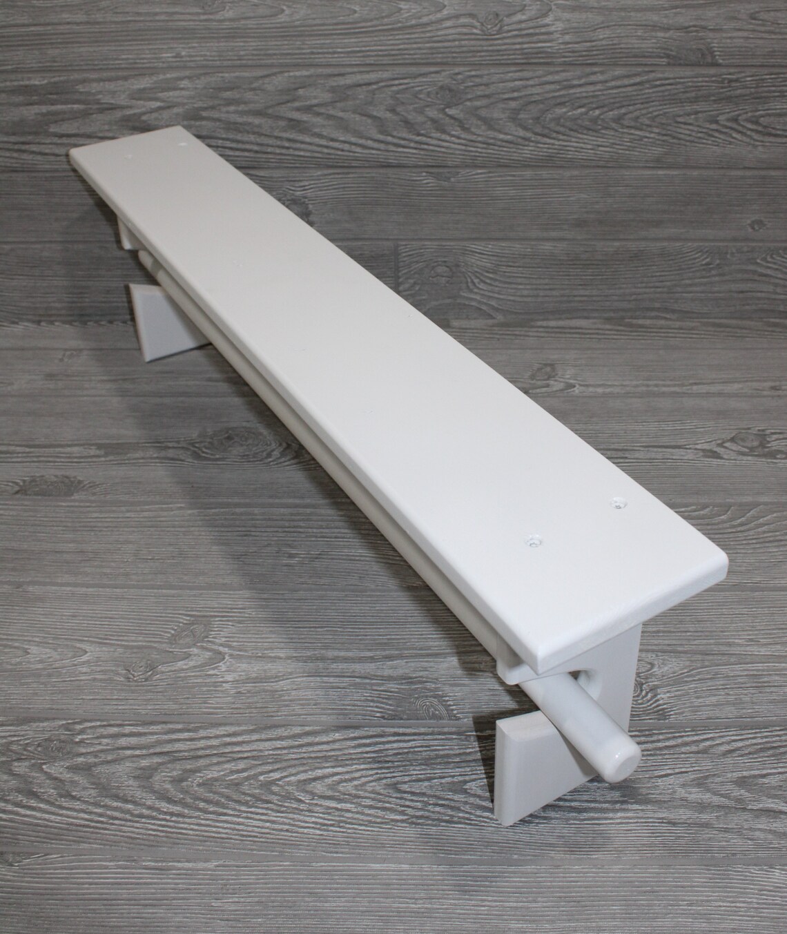 White Quilt Rack Single White Quilt Rack Wood White Quilt Etsy