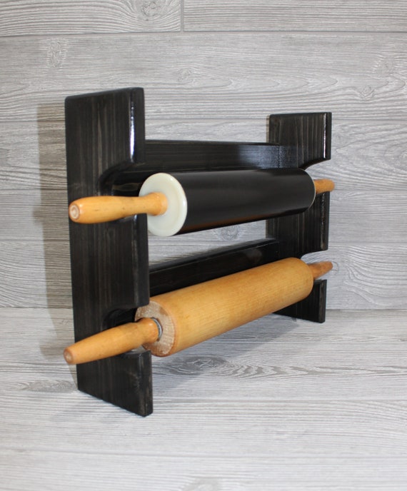 Rolling Pin Rack With Five Slots Multiple Rolling Pin Rack Rolling Pin  Holder Rolling Pin Storage Rolling Pin Rack for 5 
