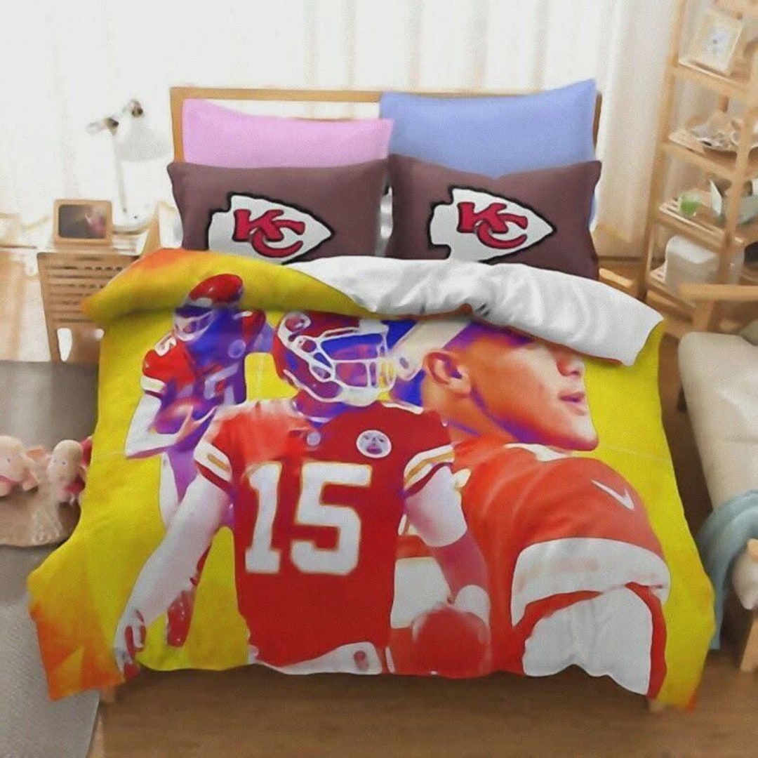 KC Chlef NFL Football Team Bedding Set Duvet Cover Pillowcases Etsy