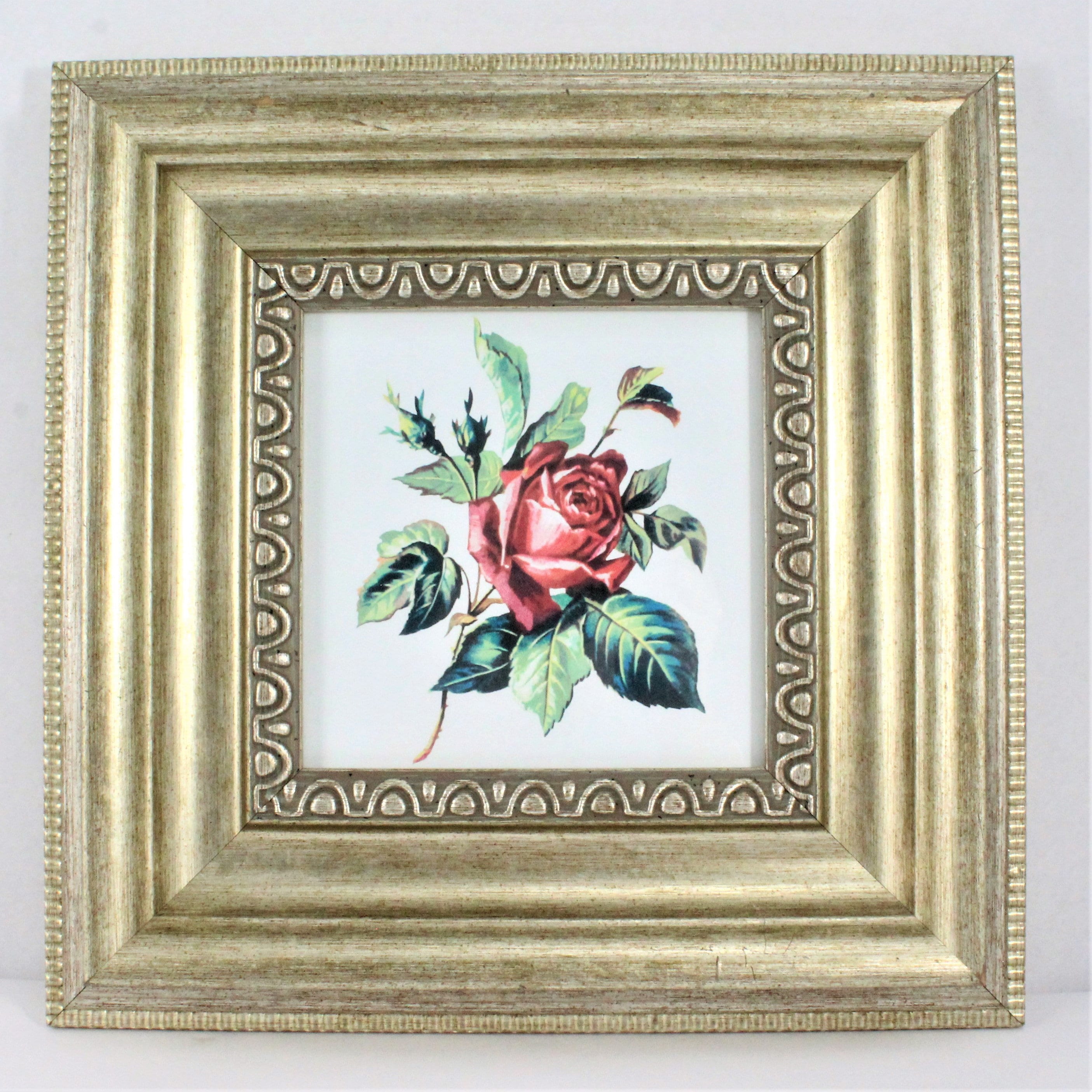 Matching 12 x 12 Gold Framed Art 3 Heavy Pale Gold Frames Etsy