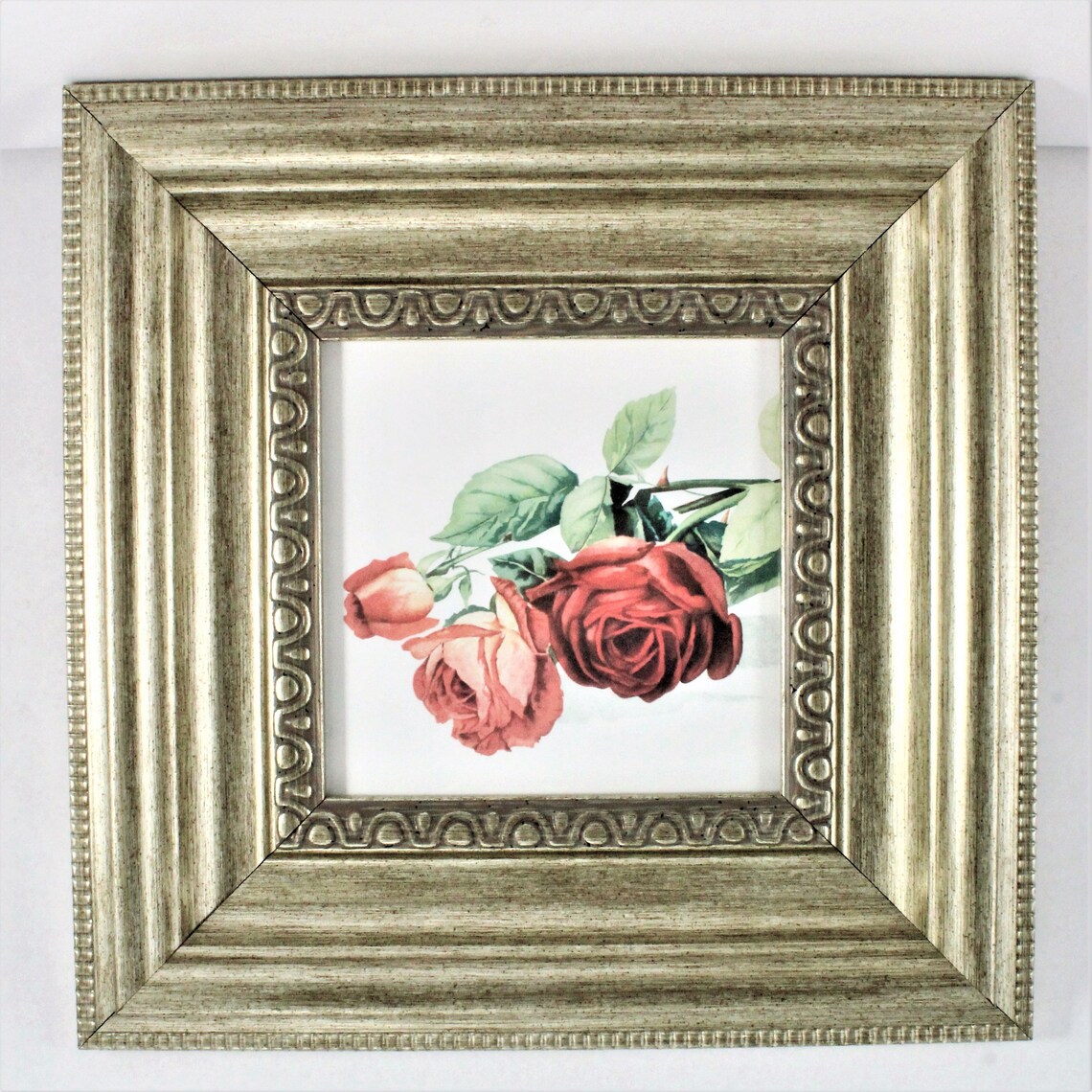 Matching 12 x 12 Gold Framed Art 3 Heavy Pale Gold Frames Etsy