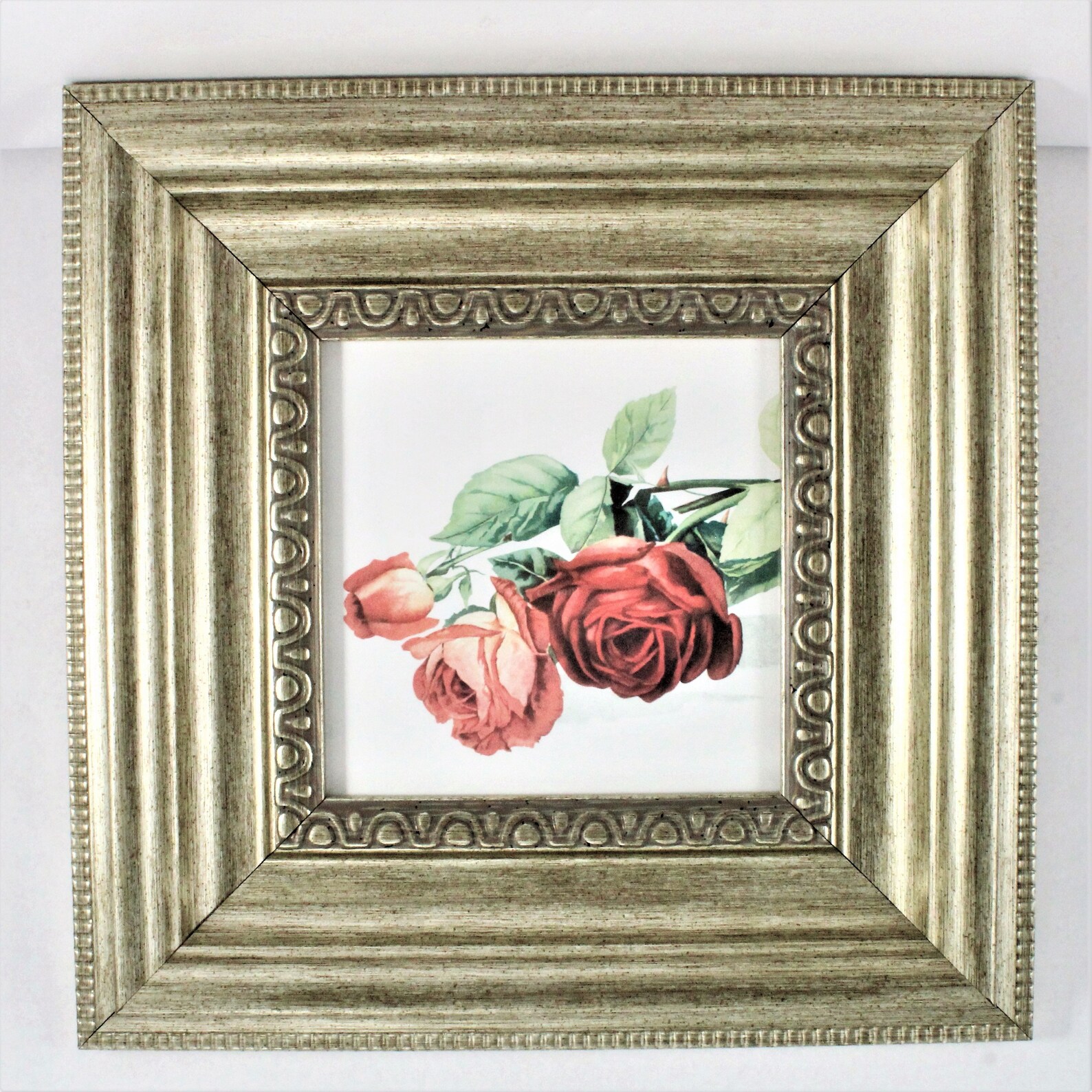 Matching 12 x 12 Gold Framed Art 3 Heavy Pale Gold Frames Etsy