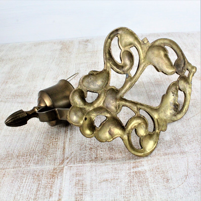 Aged Gold Patina Vintage Brass Wall Sconce Rustic Candle Holder Antique Patina Hurricane Brass Candlestick Solid Brass Wall Candle Holder Candleholders Home Living Jewellerymilad Com