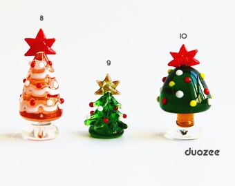 fairy garden miniatures handmade collectible lampwork glass miniature christmas trees set c christmas miniatures miniature trees - Christmas Miniatures fairy garden miniatures handmade collectible lampwork glass miniature christmas trees set c christmas miniatures miniature trees - Christmas Miniatures
