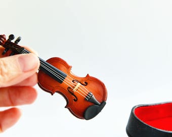 1:12 Dollhouse Miniature Violin Musical Instruments Collection DIY Decor Gif/_zr