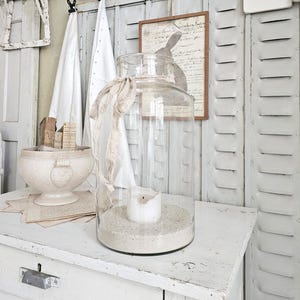 uraltes Bindeglas 8L Windlicht? farblos  33191 pickle jar farmhouse decoration