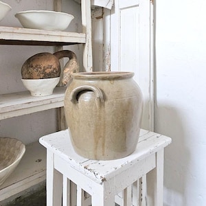 7L antiker Grespot Confitpot Vorratstopf aus Frankreich 33570 french Farmhouse kitchen Deco