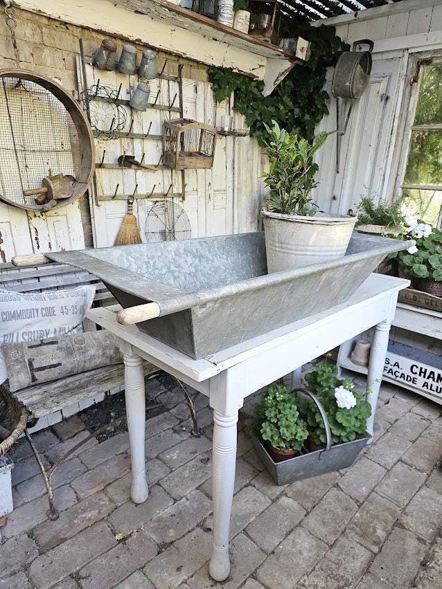 Antique Zinc Sink - Etsy