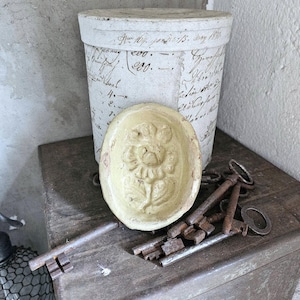 BLUME antique Sicilian clay mold for quince jelly 33382 Italian farmhouse jam mold