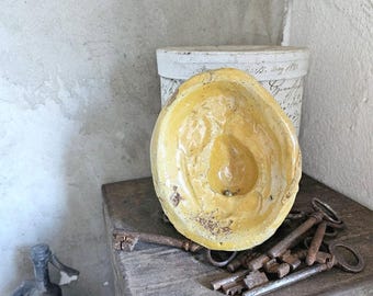 Stampo in argilla siciliana antica a forma di pera per gelatina di mele cotogne 33384 Stampo per marmellata rustico italiano