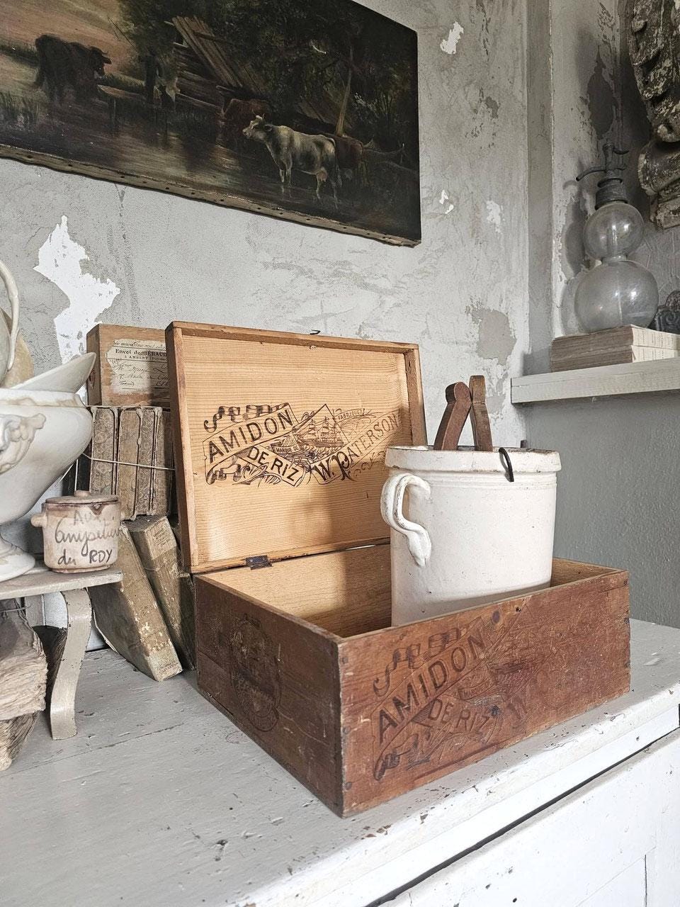 Vintage Chocolat Menier Box - Etsy