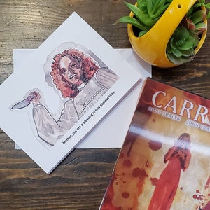 Carte de voeux d'anniversaire Carrie pour la fête des mères de Margaret White Horror