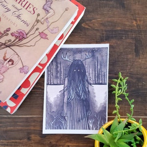 Forest Being fairytale print