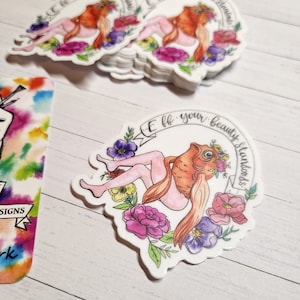 Sticker vinyle sirène inversé