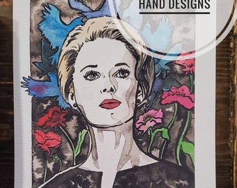 Tippi Hedren Having Her Cigarette Lit by a Crow