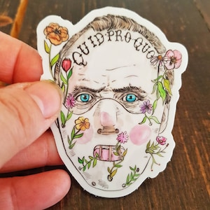 Quid Pro Quo, Clarice 2.5x3 vinyl sticker