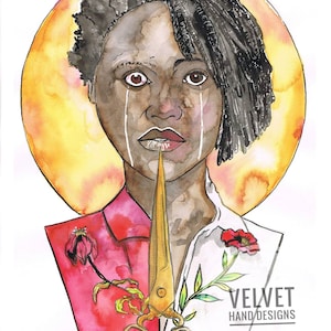 Jordan Peeles von uns inspirierte Illustration