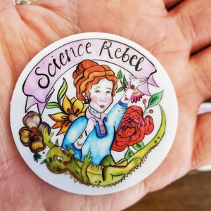 Science Rebel 2 en vinyle autocollant- sticker féministe