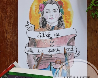 Pointy End- Arya Stark- Not Today print