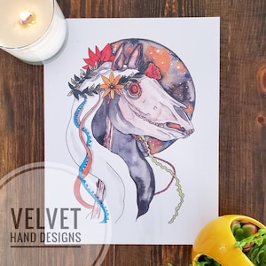 Mari Lwyd print
