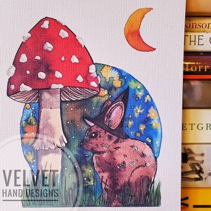 Hare Witch with toadstool print