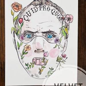 Quid Pro Quo - Silence of the Lambs- Hannibal Lecter- print