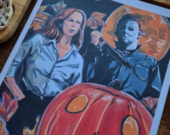 Halloween Laurie and Micheal print