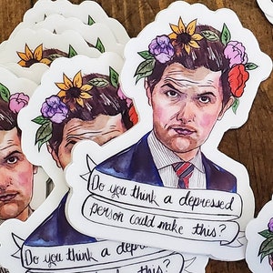Ben Wyatt 2.07x2.5 in vinyl sticker