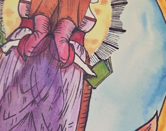 Arm Thyself  medieval inspired illustration 8.5x11 or 5x7