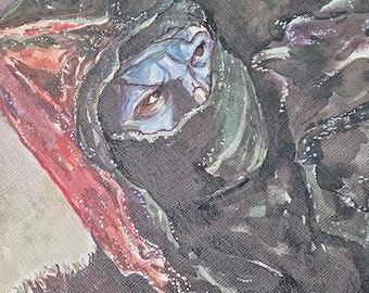 Frankenstein's Creature Artcic watercolor print
