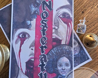 Nosferatu print of original watercolor painting