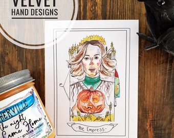 Laurie Strode Empress Tarot - horror tarot