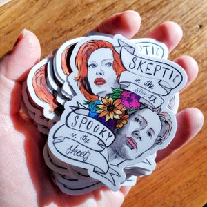 Skeptic/Spooky 2.75x2.9 in vinyl sticker