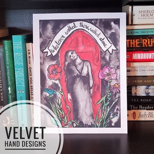 Bent Neck Lady print