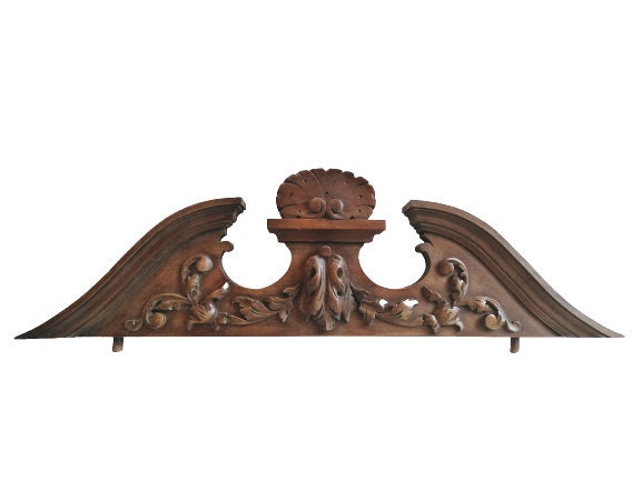 Armoire de Meubles Anciens Français Armoire Sideboard Topper Finial Display Ornate Leaf Decor Finiti