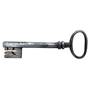 Antique French Large Rusty Iron Key Doorway Rusty Keys Door Lock c1800-1900&#39;s / EVE