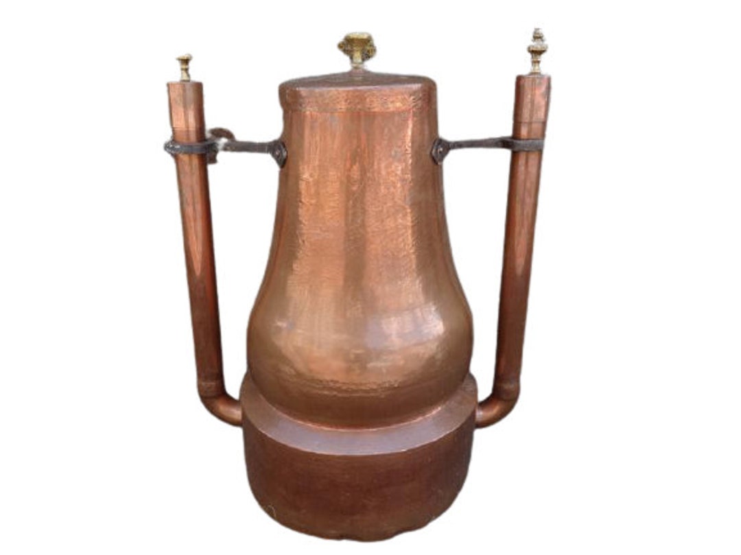 Antique French Large Copper Stove Top Bath Water Warmer Heater Etsy