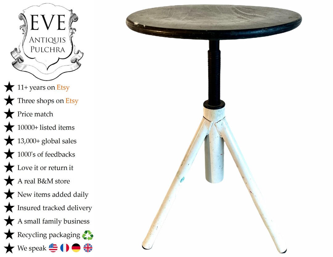 Vintage francés madera Metal ajustable estudio Atelier Etsy España