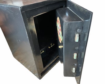 Caja fuerte vintage inglesa grande Philips Son, caja fuerte de