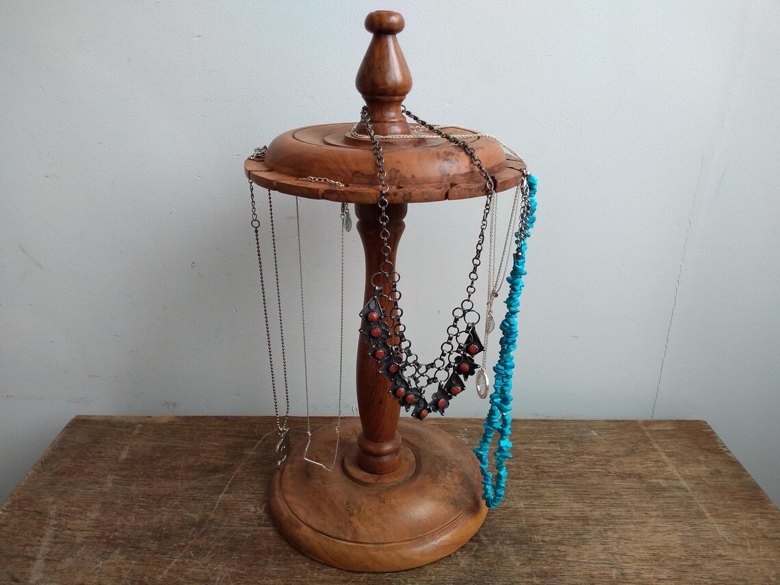 Vintage French Varnished Wooden Wood Jewellery Jewelry Etsy