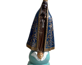 Vintage Italian Lady Of Loreto Plaster Ornament Decor Display Figurine Statue Religious Religion Catholic c1980-90's / EVE