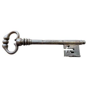 Antique French Large Rusty Iron Key Doorway Rusty Keys Door Lock c1800-1900&#39;s / EVE