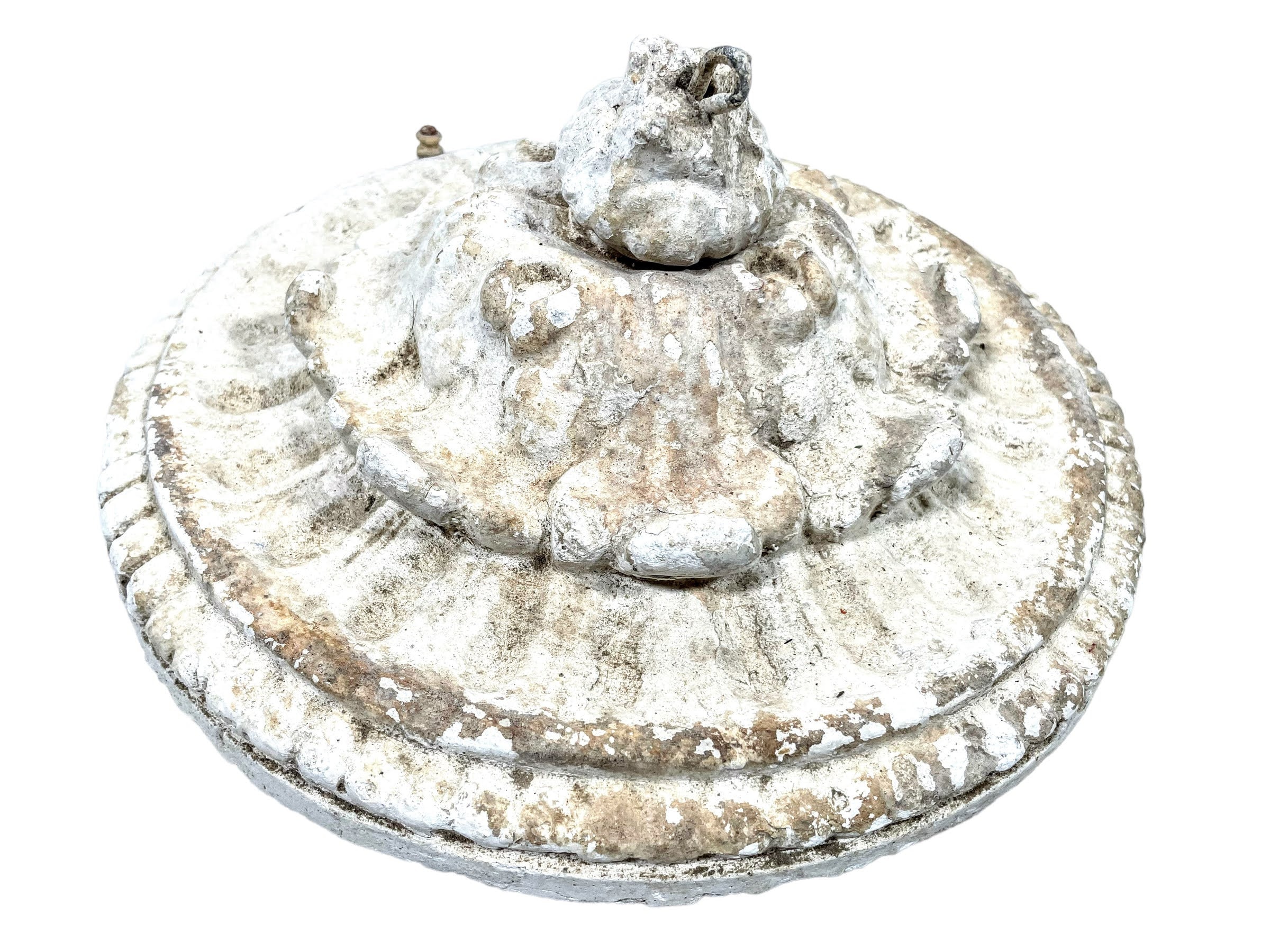 Antique French Plaster Ceiling Rose Light Surround Ceiling Decoration c1850-1880's / EVE
