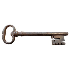 Antique French Large Rusty Iron Key Doorway Rusty Keys Door Lock c1800-1900&#39;s / EVE