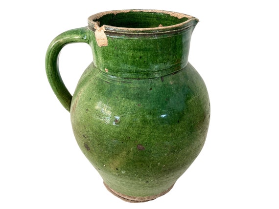 Old Glazed Terracotta Water Pot - Circa 100 Yrs Old Old Glazed Terracotta Water Pot - Circa 100 Yrs Old