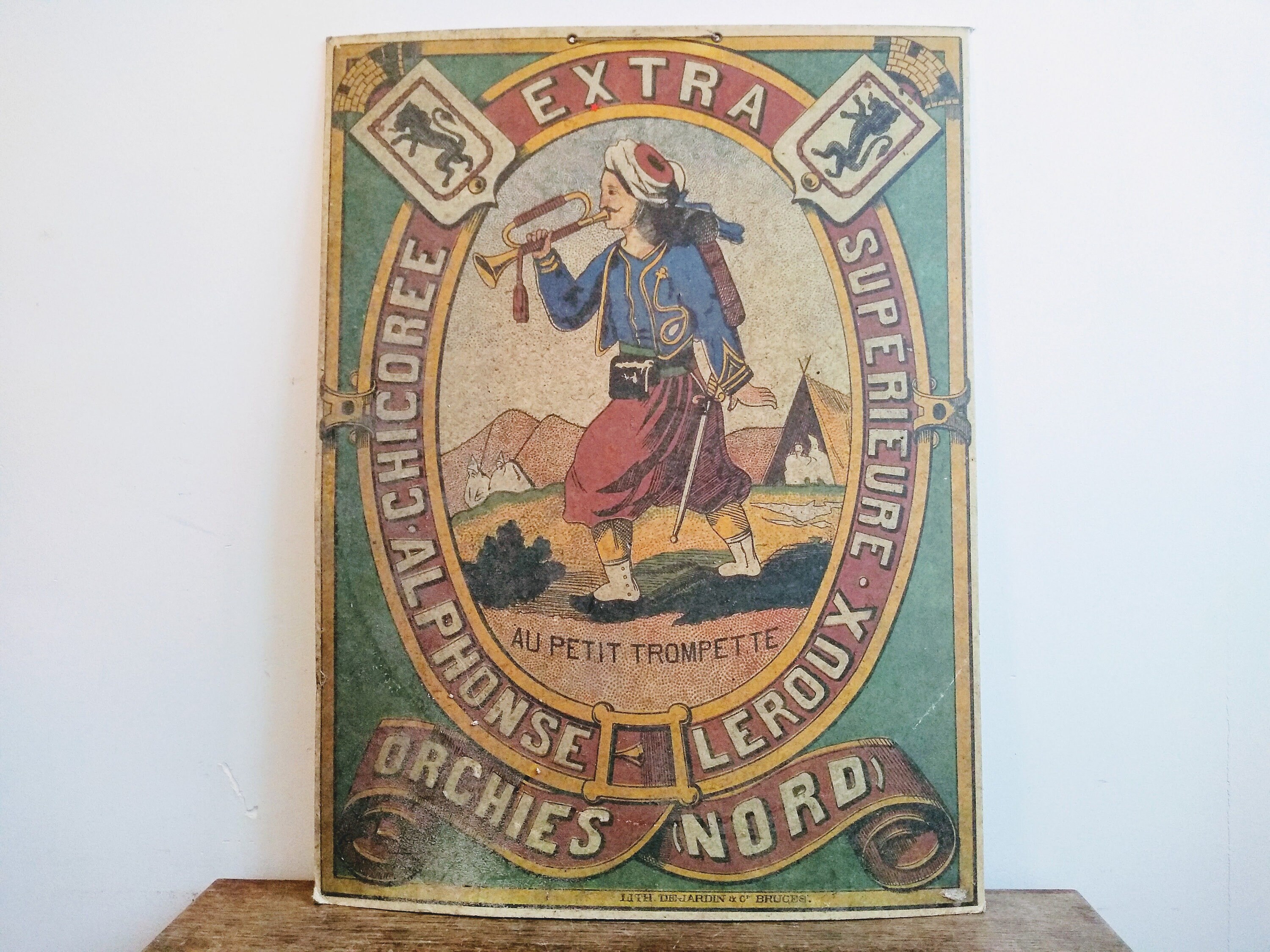 Protège-cahier Publicitaire Vintage – Chicorée Leroux – Format 24x18 Cm – État Correct