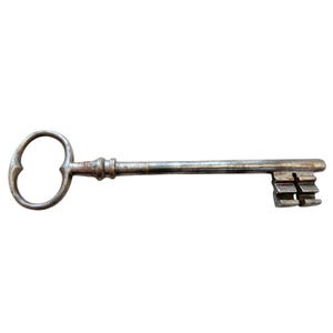 Antique French Large Rusty Iron Key Doorway Rusty Keys Door Lock c1800-1900&#39;s / EVE